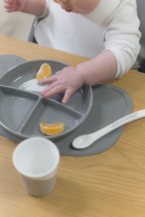 Twistshake Indelad Tallrik 6+m Pastell Grå Twistshake