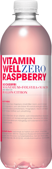 Vitamin Well Zero Raspberry 500 ml Vitamin Well