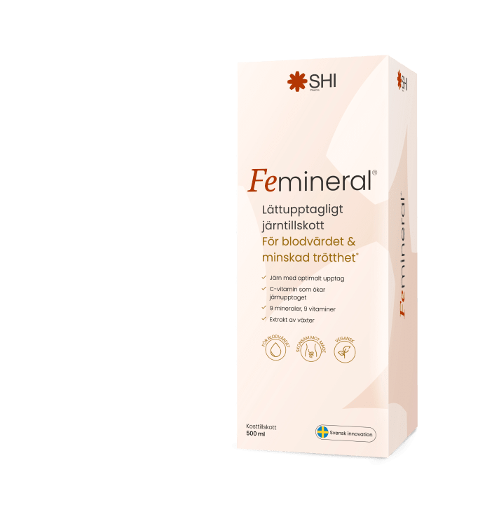 Femineral Flytande Järn- och Mineraltillskott 500 ml Femineral