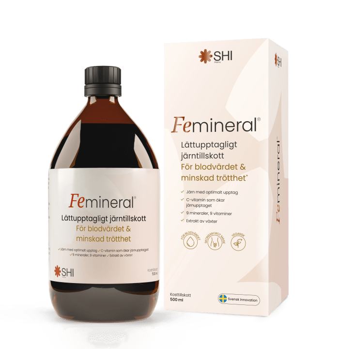 Femineral Flytande Järn- och Mineraltillskott 500 ml Femineral