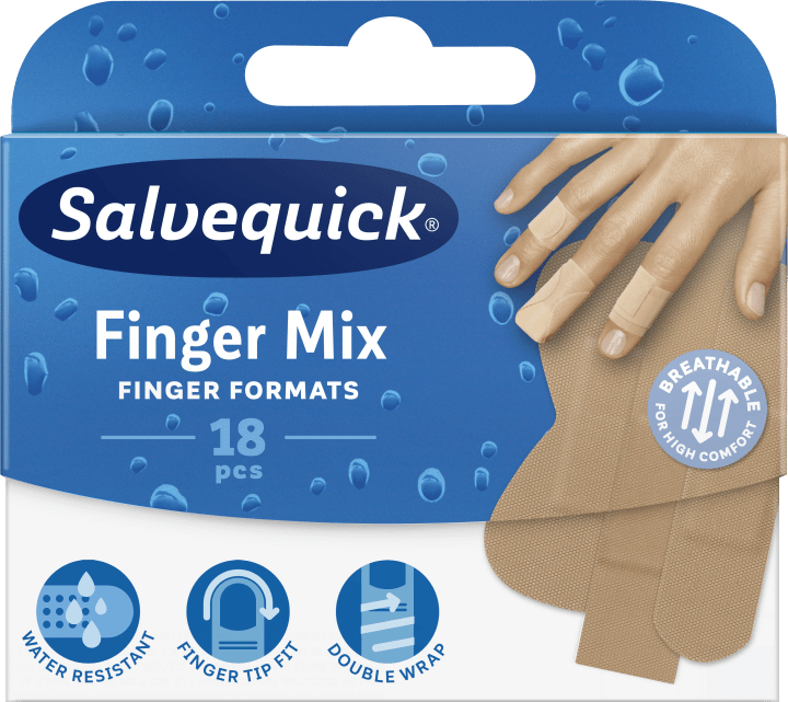 Salvequick Finger Mix 18 st Salvequick