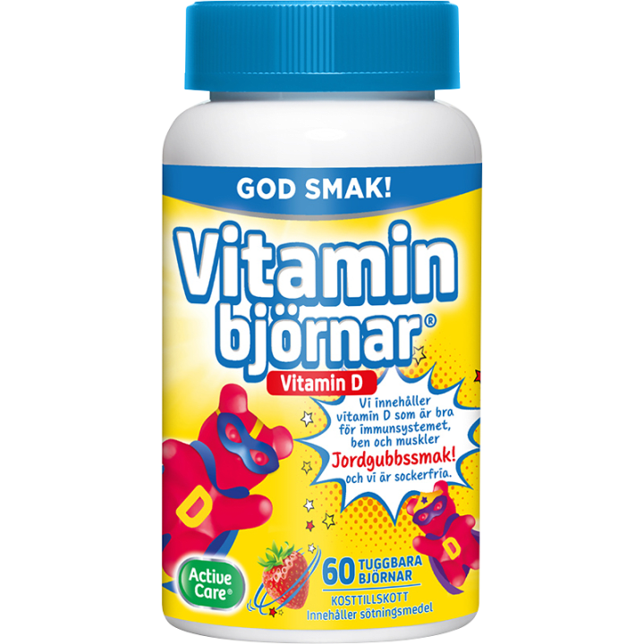 Active Care Vitaminbjörnar D-vitamin 60 st Active Care
