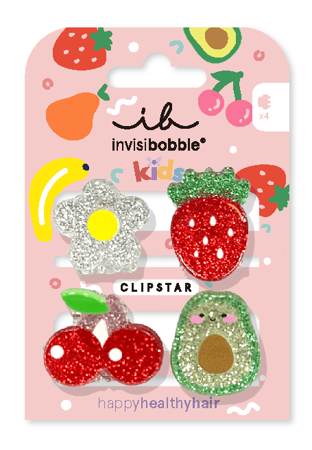 Invisibobble Clipstar Frutti Fun 4 st Invisibobble