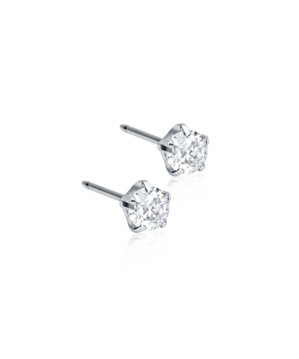 Blomdahl ST Tiffany Precious CZ white 5 mm Blomdahl
