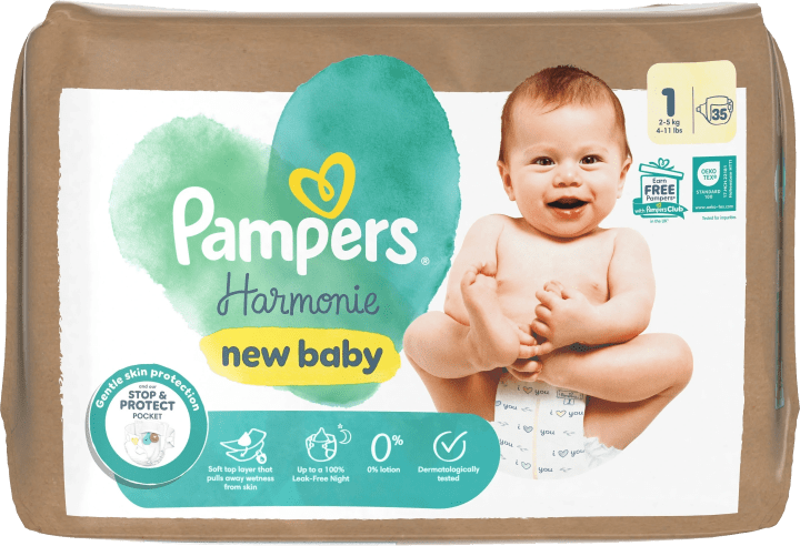 Pampers Harmonie Storlek 1 2-5 kg 35 st Pampers