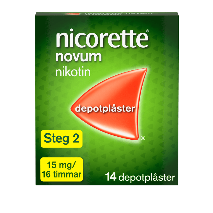 Nicorette Novum nikotinplåster 15 mg/16 timmar 14 st Nicorette