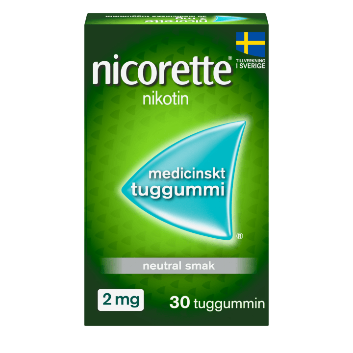 Nicorette medicinskt tuggummi 2 mg 30 st Nicorette