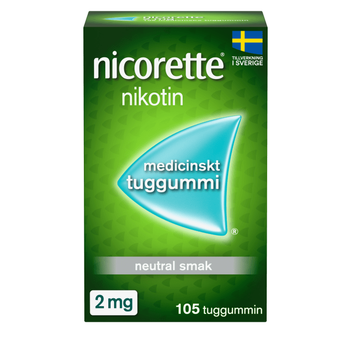 Nicorette medicinskt tuggummi 2 mg 105 st Nicorette