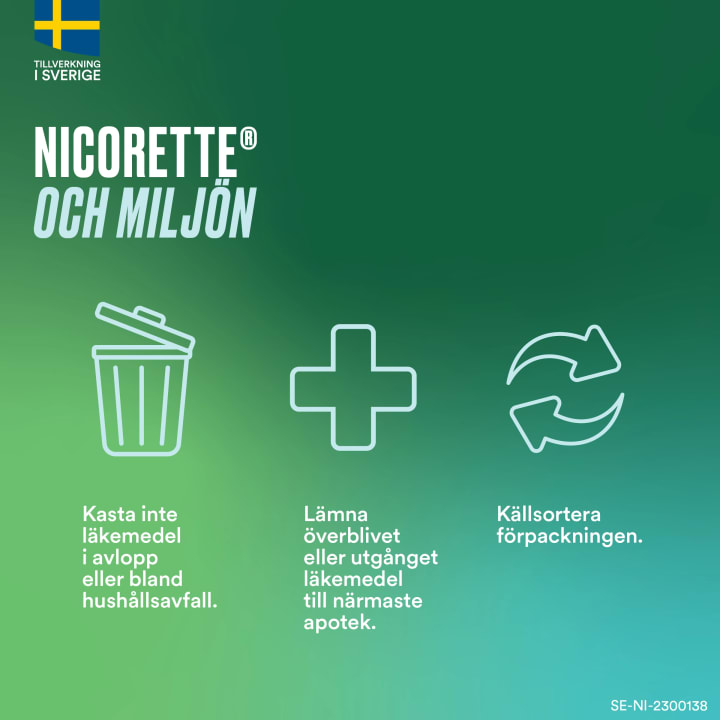 Nicorette Mentolmint medicinskt tuggummi 4 mg 210 st Nicorette