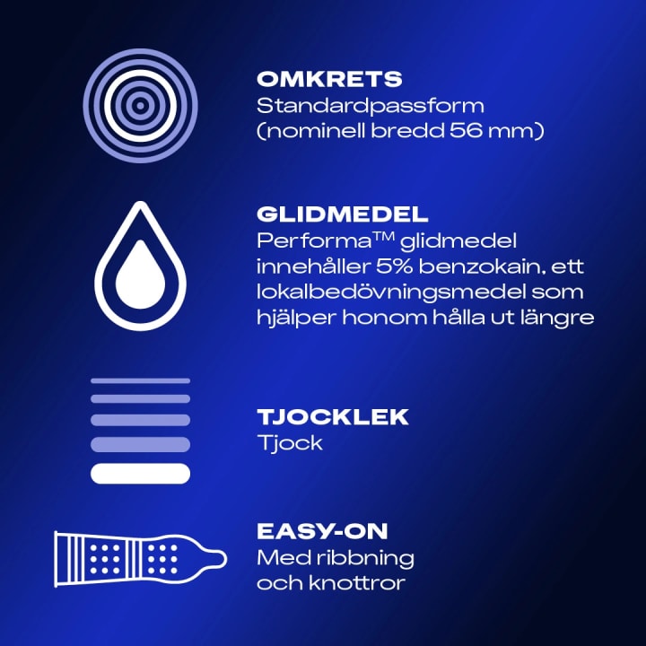 Durex Mutual Climax Kondom 10 st Durex