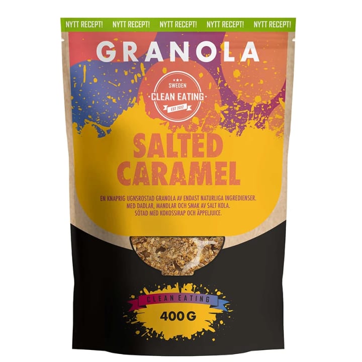Clean Eating Granola Salted Caramel 400 g Clean Eating