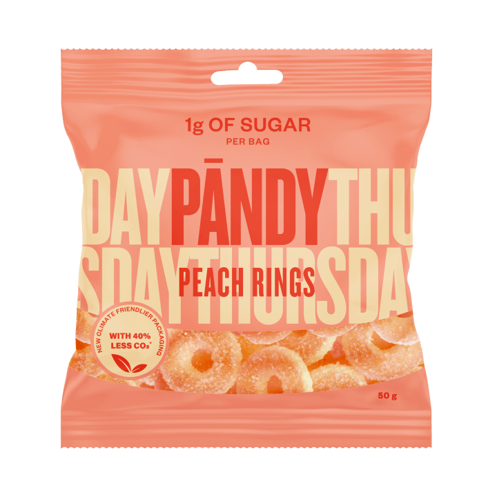 Pändy Candy Peach Rings 50 g Pändy