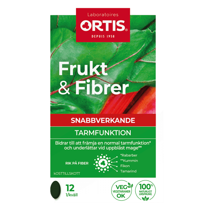 Frukt & Fibrer Forte Tablett 12 st Frukt & Fibrer