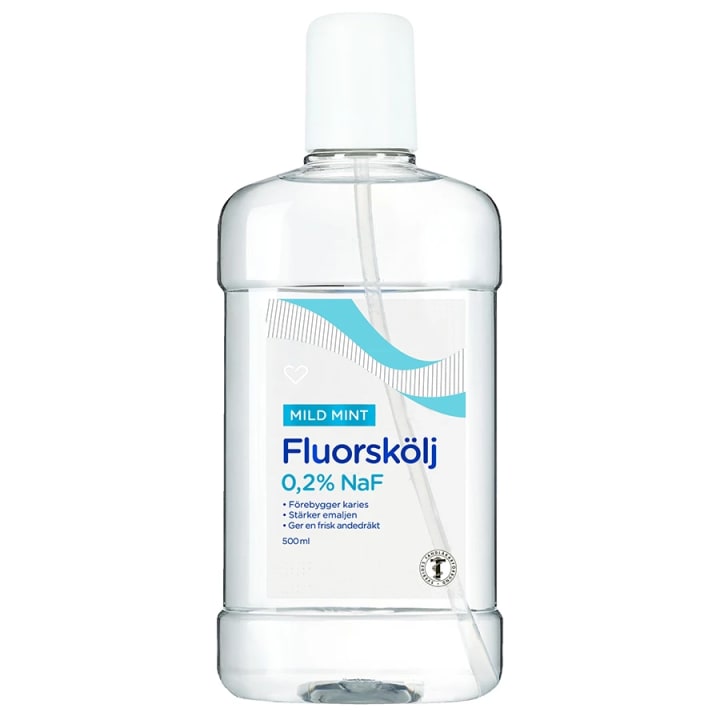 Hjärtats Fluorskölj Mild Mint 500 ml Hjärtats