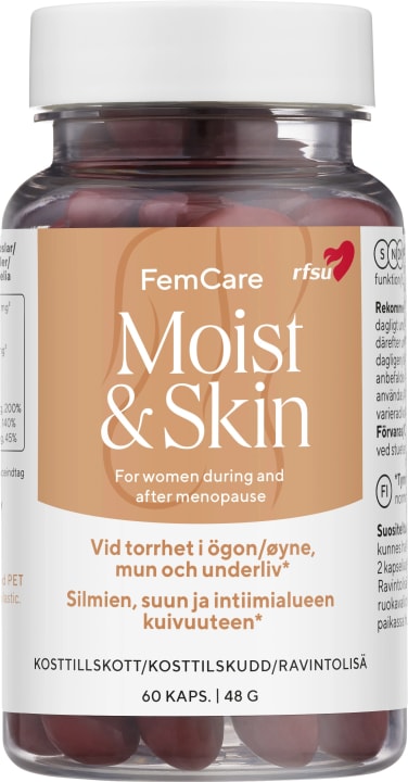 RFSU Femcare Moist&Skin 60 kapslar Rfsu