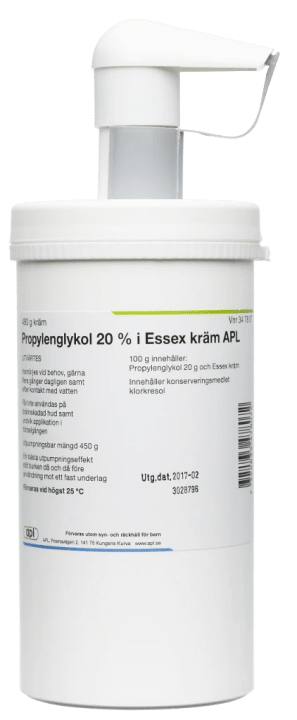 Propylenglykol i Essex kräm APL 20% 480 g Apl