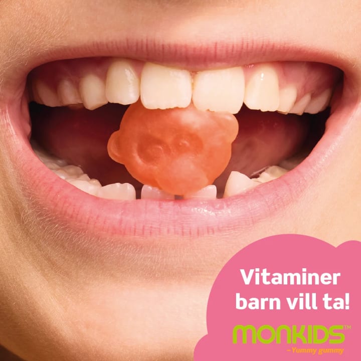 Monkids Multivitamin Barn Hallon 60 st Monkids