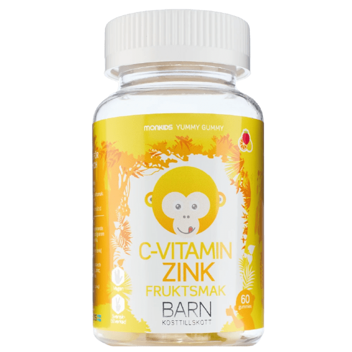 Monkids C-vitamin + Zink Fruktsmak 60 st Monkids