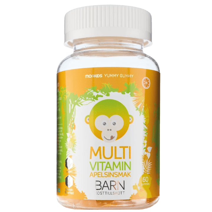 Monkids Multivitamin Barn Apelsin 60 st Monkids