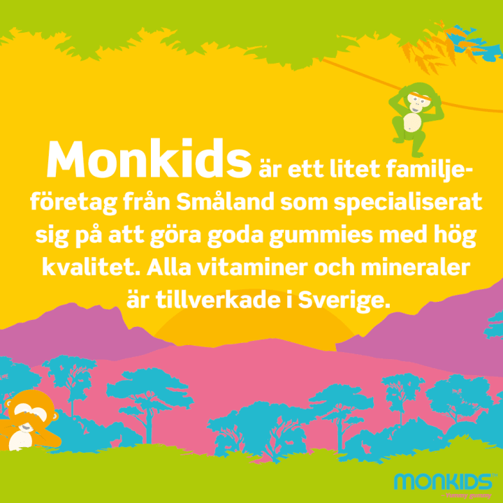 Monkids Gravid Blodapelsin 60 st Monkids