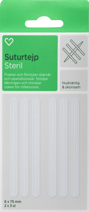 Hjärtats Suturtejp 6st Hjärtats