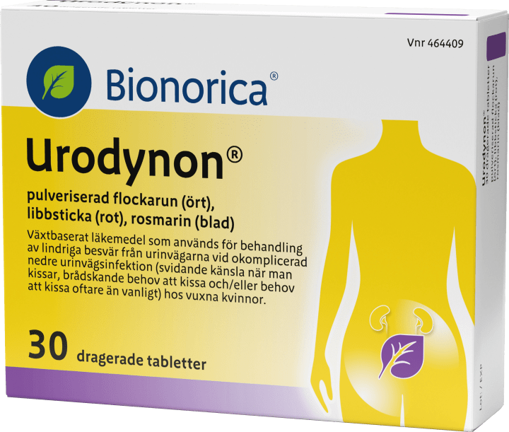 Urodynon Dragerad Tablett 30 st Bionorica