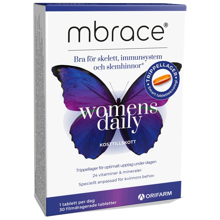 Mbrace Womens Daily 30 tabletter Mbrace
