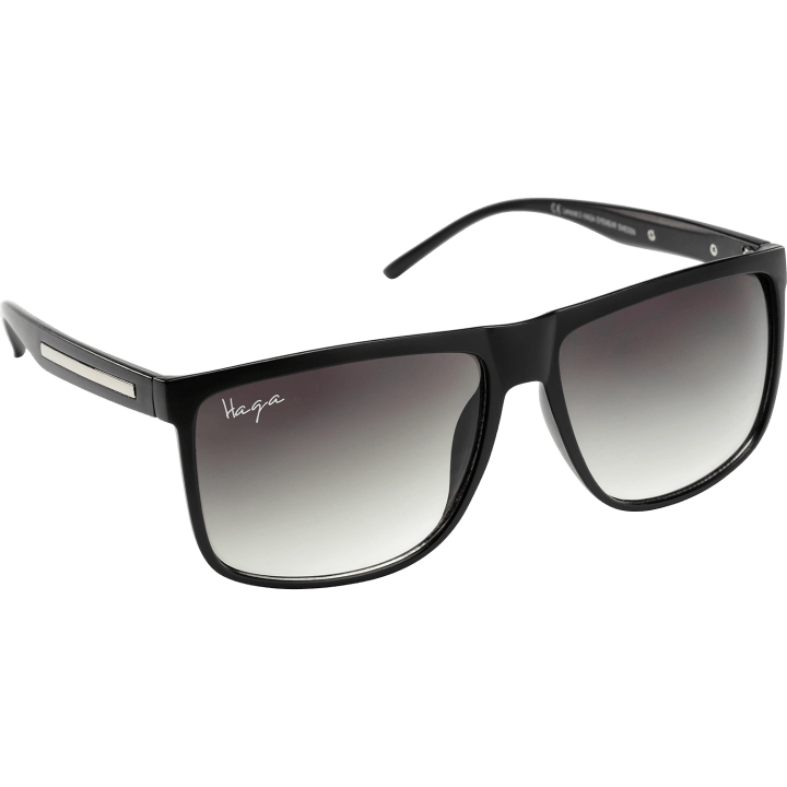 Haga Eyewear Boston Matt Black Green Gradient lens Haga Optik