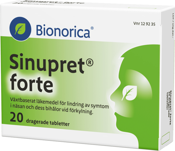 Sinupret forte dragerad tablett 20 st Bionorica, Sinupret