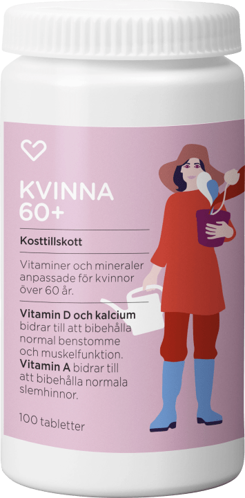 Hjärtats Multivitamin Kvinna 60+ Tablett 100st Hjärtats
