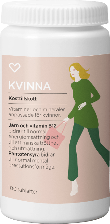 Hjärtats Multivitamin Kvinna Tablett 100st Hjärtats