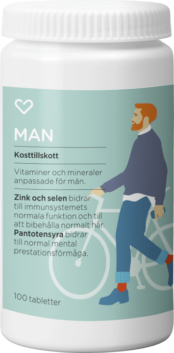 Hjärtats Multivitamin Man Tablett 100st Hjärtats