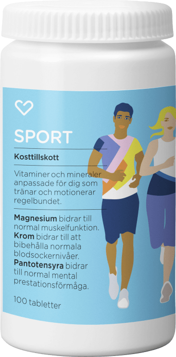 Hjärtats Multivitamin Sport Tablett 100st Hjärtats