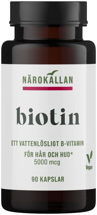 Närokällan Biotin 5000 mcg 90 kapslar Närokällan