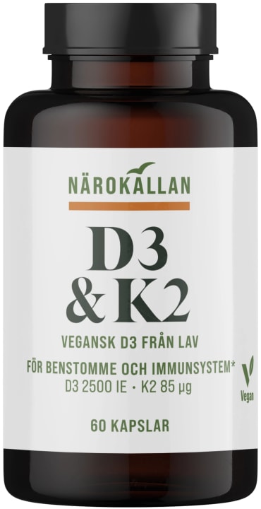 Närokällan D3 & K2 60 kapslar Närokällan