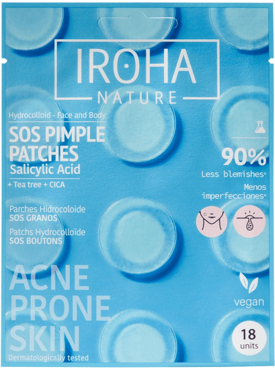 Iroha Nature SOS Salicylic Acid Pimple Patches 18 st Iroha Nature