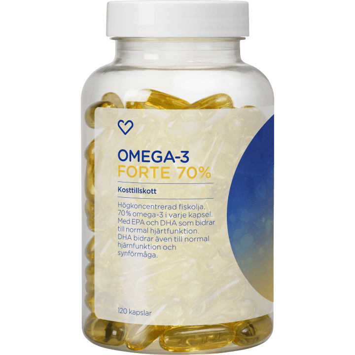 Hjärtats Omega-3 Forte Kapsel 120st Hjärtats