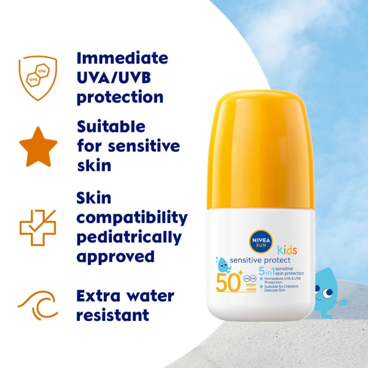 Nivea Sun Kids Sensitive Sun Roll On SPF 50+ 50 ml Nivea