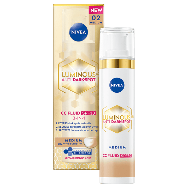 Nivea Luminous 630 Anti Dark-Spot CC Fluid 3-in-1 40 ml 02 Medium Nivea