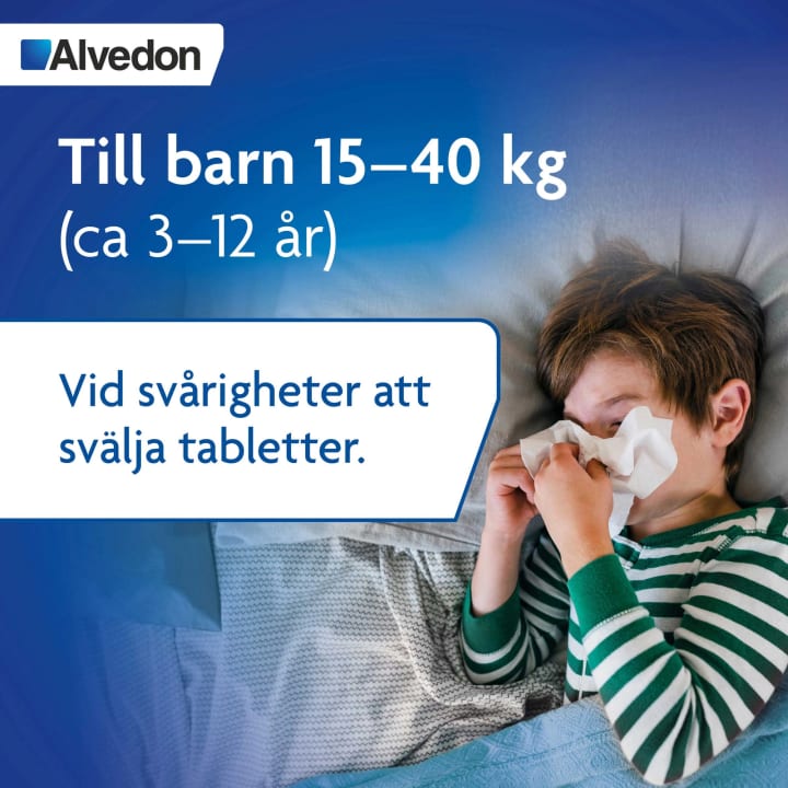 Alvedon munsönderfallande tablett 250 mg 12 st Alvedon