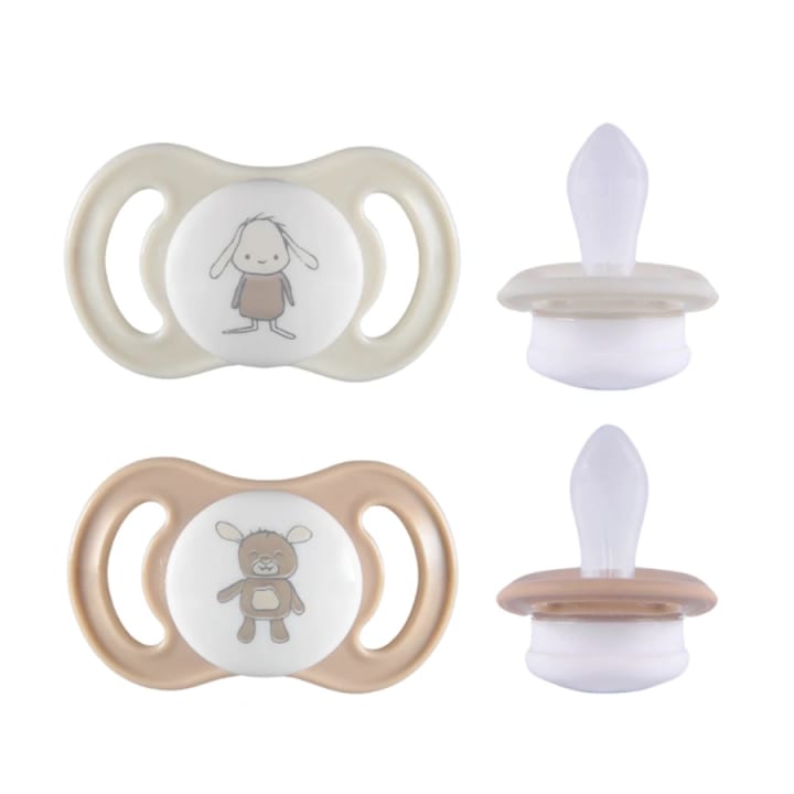 ESSKA Happy Mini 0+m Silikon Beige 2-pack Esska