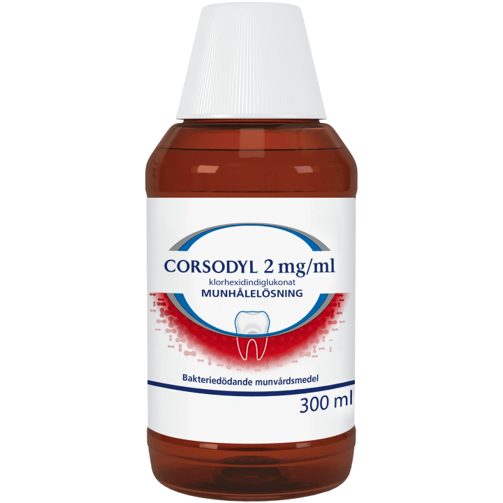 Corsodyl munhålelösning 2 mg/ml 300 ml Corsodyl