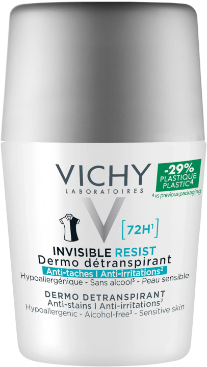 Vichy Invisible Protect Deo 72h Anti-Stain Roll-On 50ml Vichy