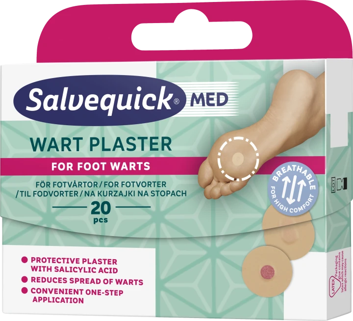Salvequick MED Wart Plaster 20 st Salvequick