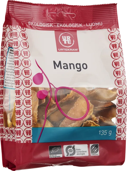Urtekram Torkad Mango Eko 135 g Urtekram