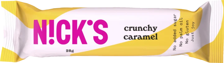 NICK'S Crunchy Caramel Chocolatebar 28 g Nicks