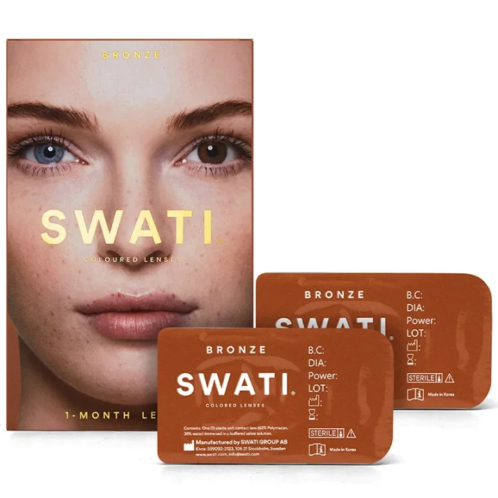 SWATI Cosmetics 1 Month Bronze färgade linser Swati
