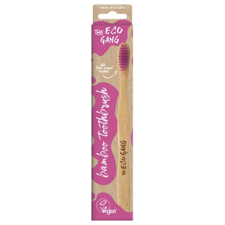 The Eco Gang Adult Bamboo Toothbrush Mix Medium 1 st The Eco Gang