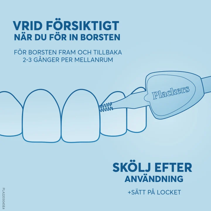 Plackers Gentle Brush 0,7 mm 6st Plackers