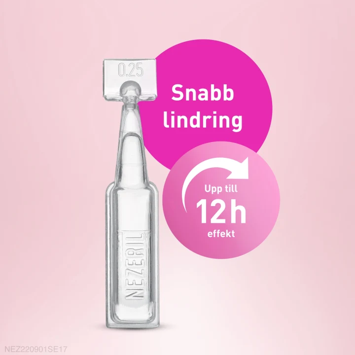 Nezeril näsdroppar endosbehållare 0,25 mg/ml 2 x 10 x 0,1 ml Nezeril